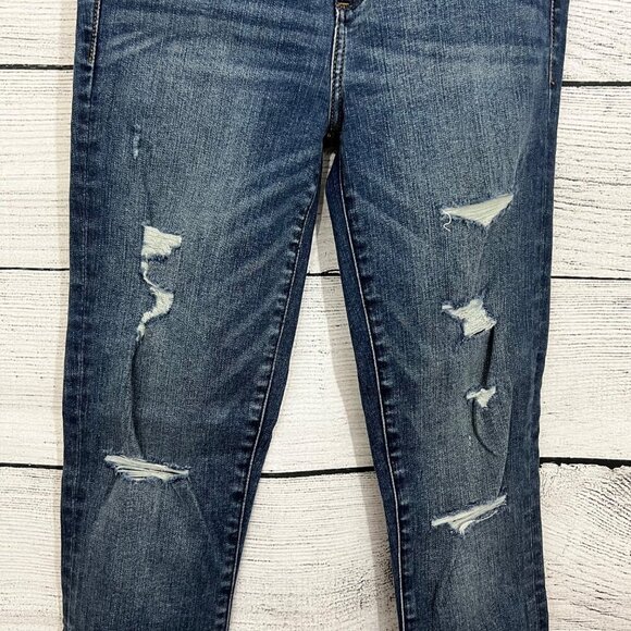 Abercrombie & Fitch Distressed Skinny Jeans, Size 25 - Picture 2 of 7